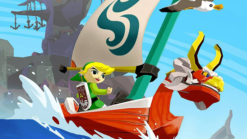 In the Legend of Zelda: The Wind Waker, the player's avatar points to
